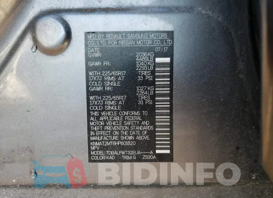 KNMAT2MT8HP601820 Photo# 13