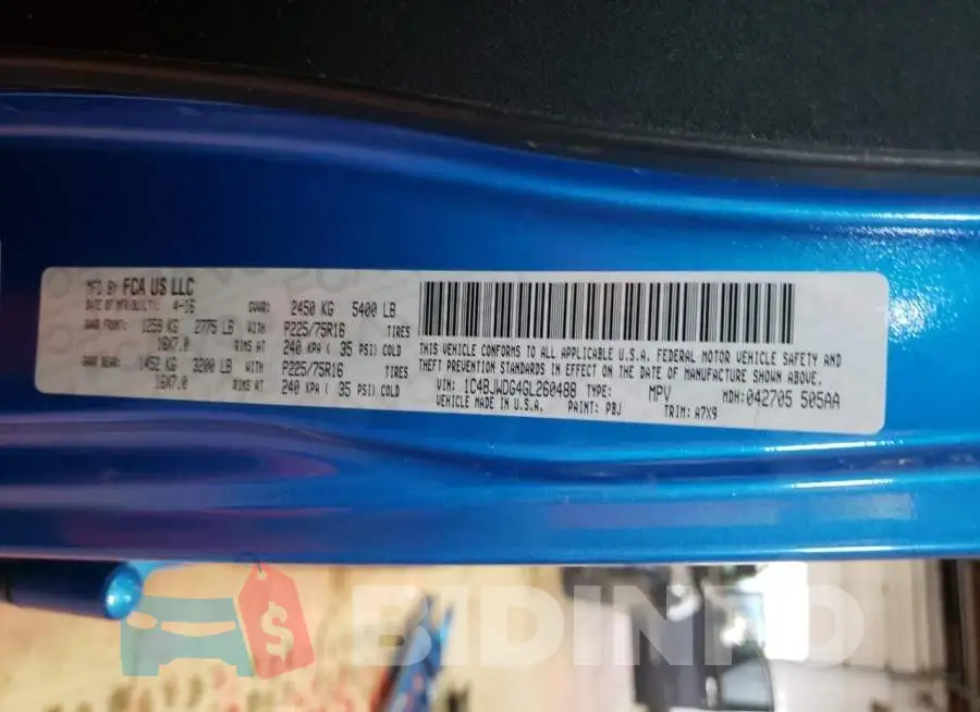 1C4BJWDG4GL260488 Photo# 13