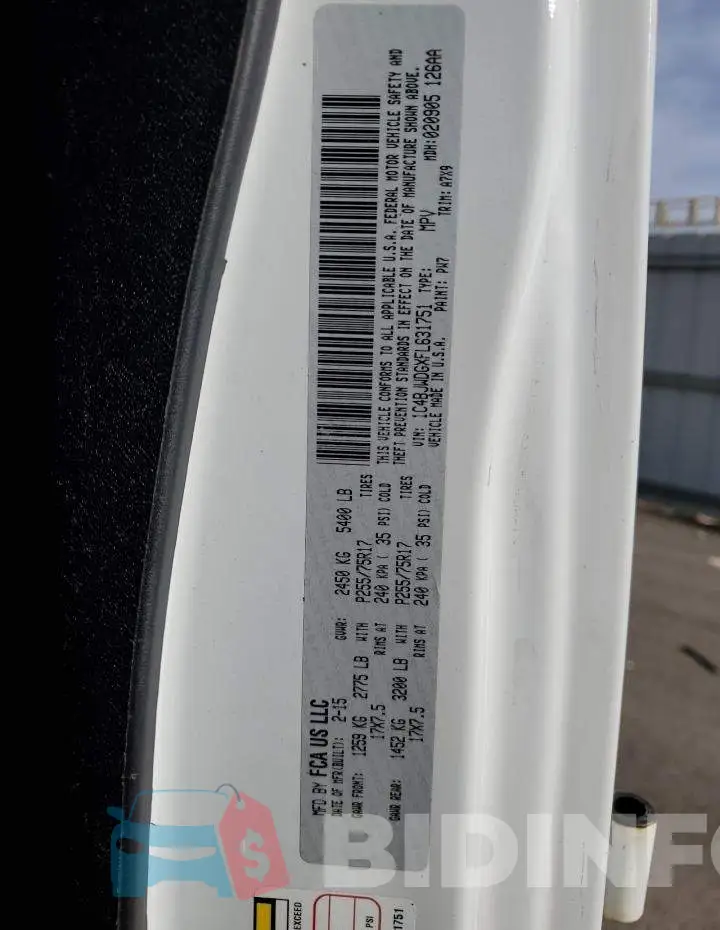 1C4BJWDGXFL631751 Photo# 13