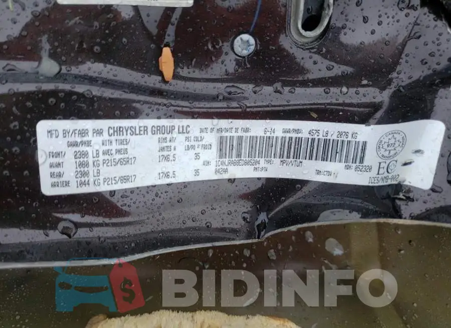 1C4NJRAB8ED805204 Photo# 10