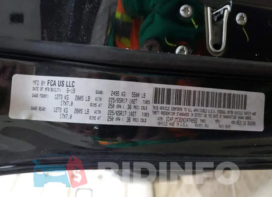 1C4PJMCB2KD474852 Photo# 13