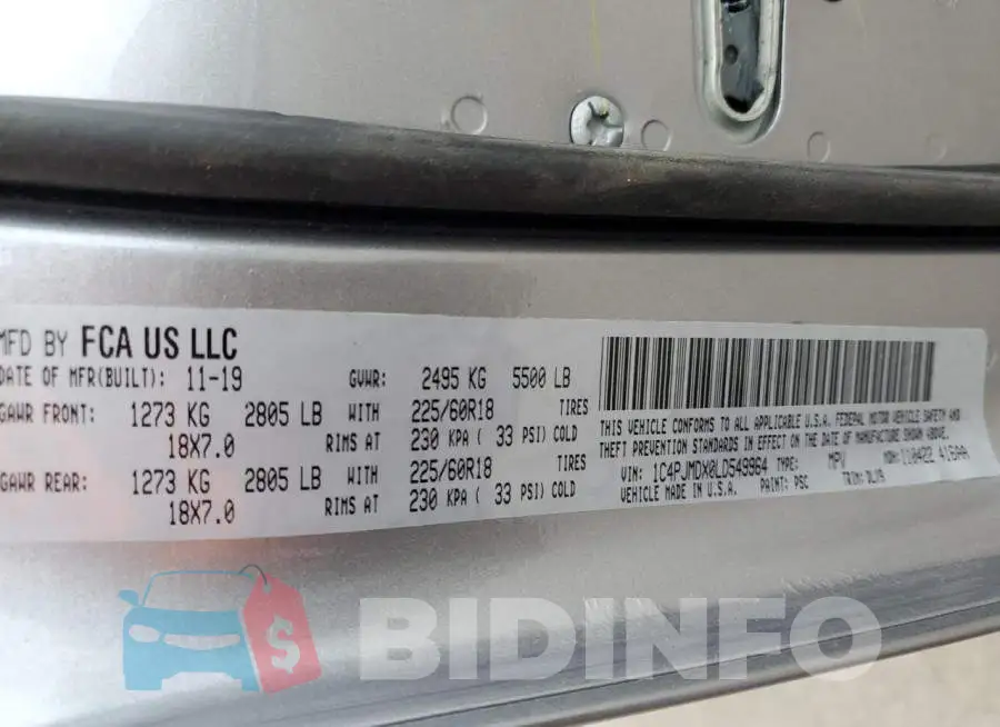 1C4PJMDX0LD549964 Photo# 13