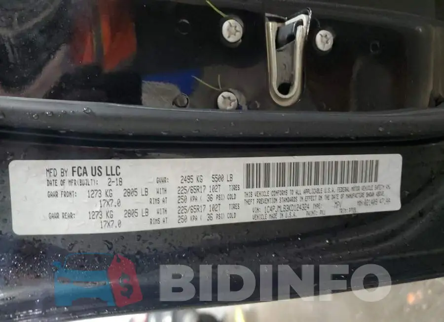 1C4PJMLB3KD124324 Photo# 13