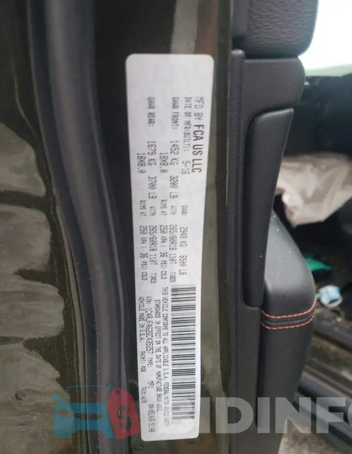 1C4RJFAG2GC435257 Photo# 14