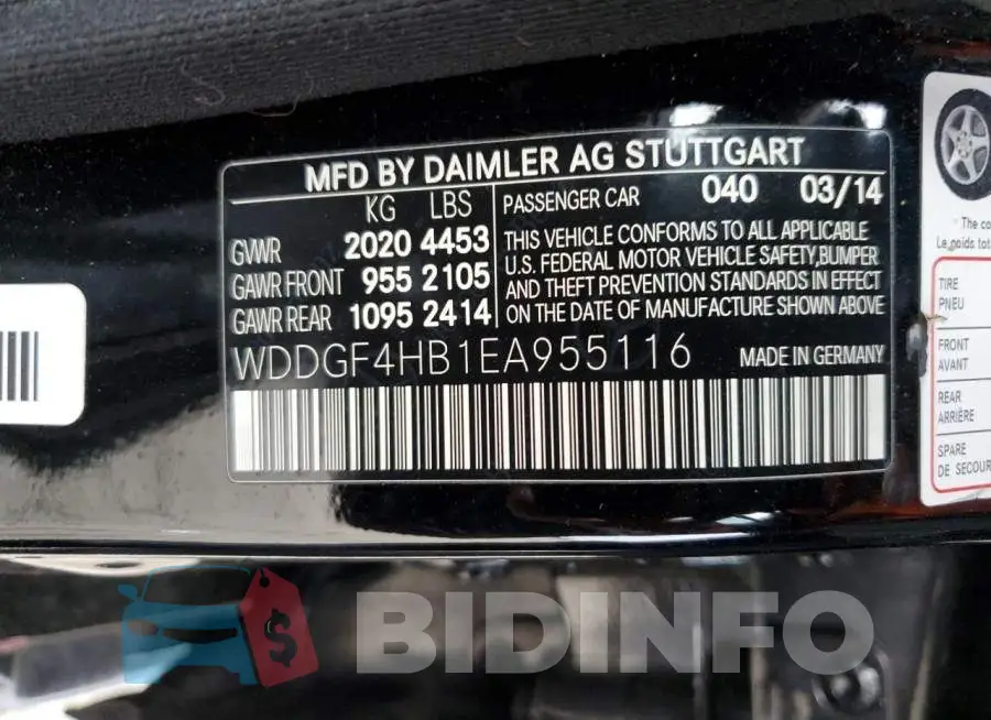 WDDGF4HB1EA955116 Photo# 12