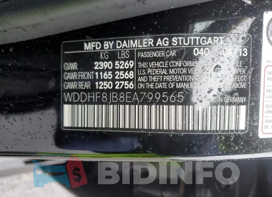 WDDHF8JB8EA799565 Photo# 12