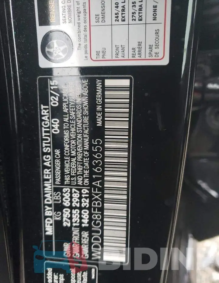 WDDUG8FBXFA163655 Photo# 12