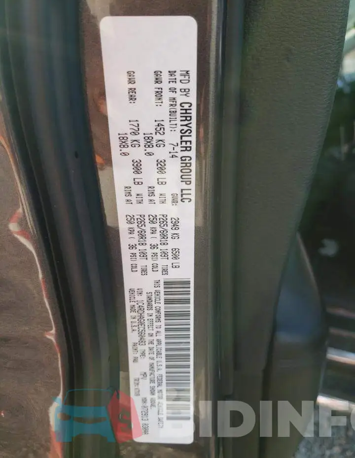 1C4RDHAG0EC560483 Photo# 13