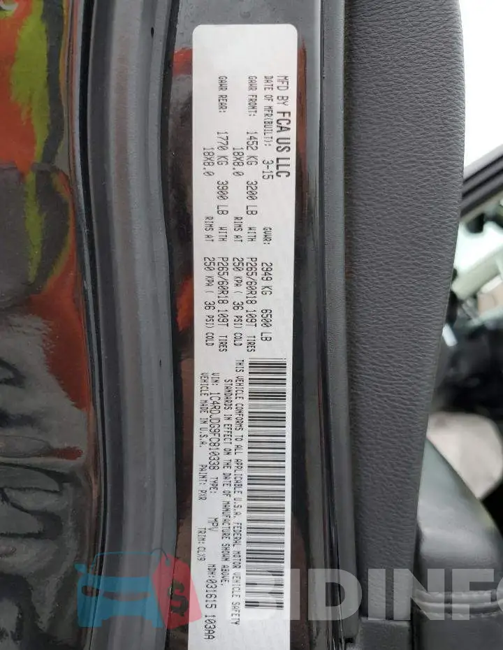 1C4RDJDG9FC810338 Photo# 10
