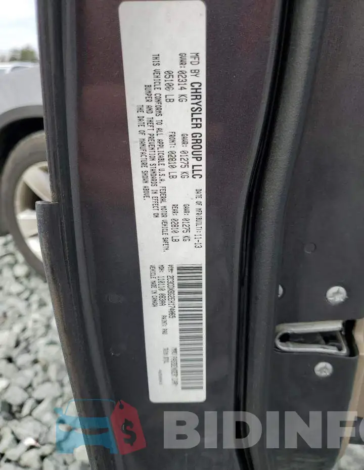 2C3CDXBG2EH174065 Photo# 12