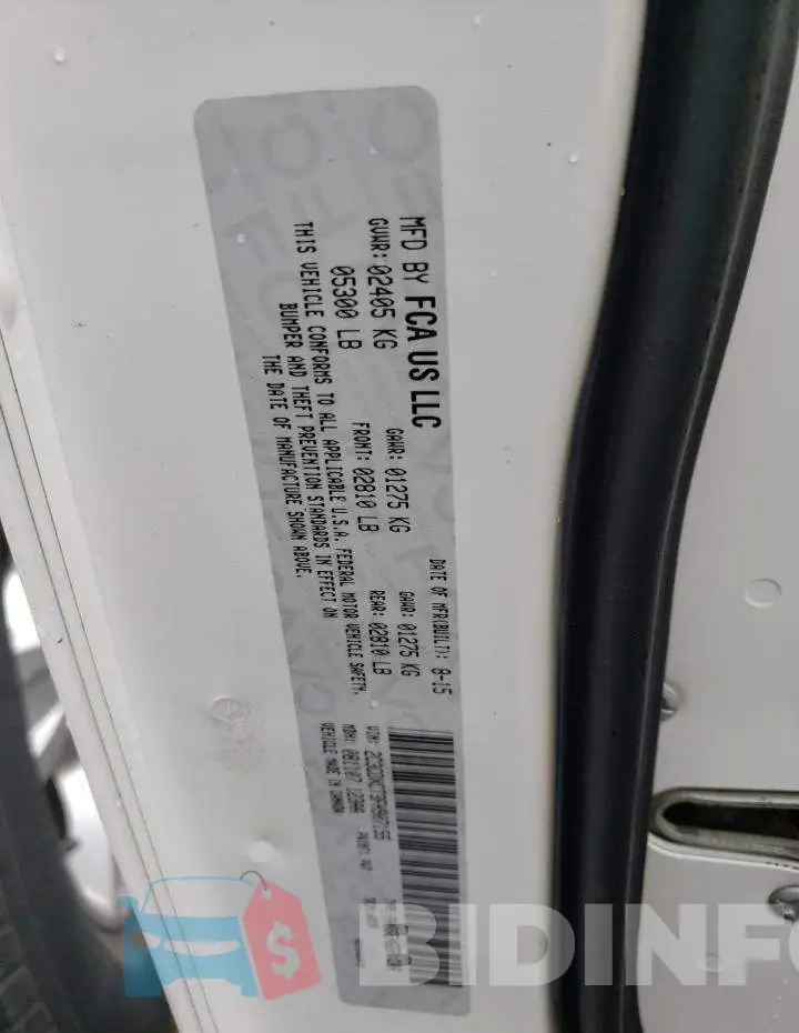 2C3CDXCT3FH907155 Photo# 12
