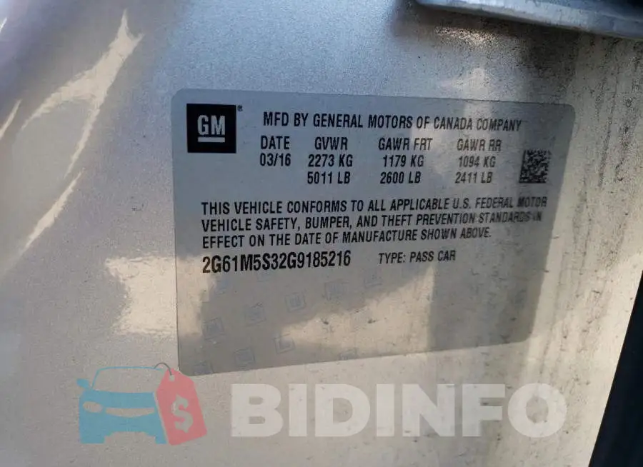 2G61M5S32G9185216 Photo# 13