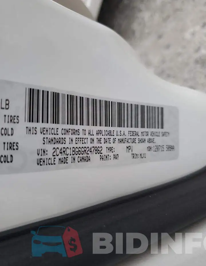 2C4RC1BG6GR247862 Photo# 13