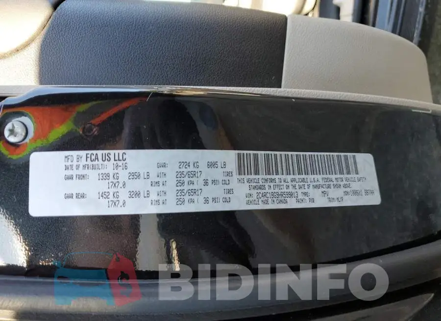 2C4RC1BG9HR599013 Photo# 14