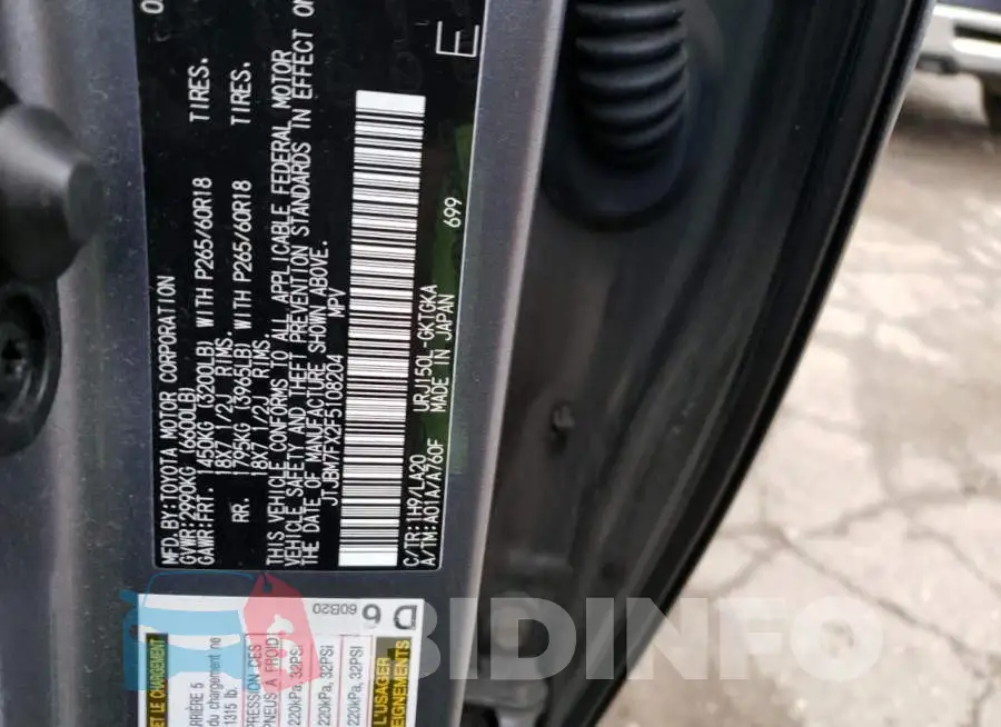 JTJBM7FX2F5108204 Photo# 13