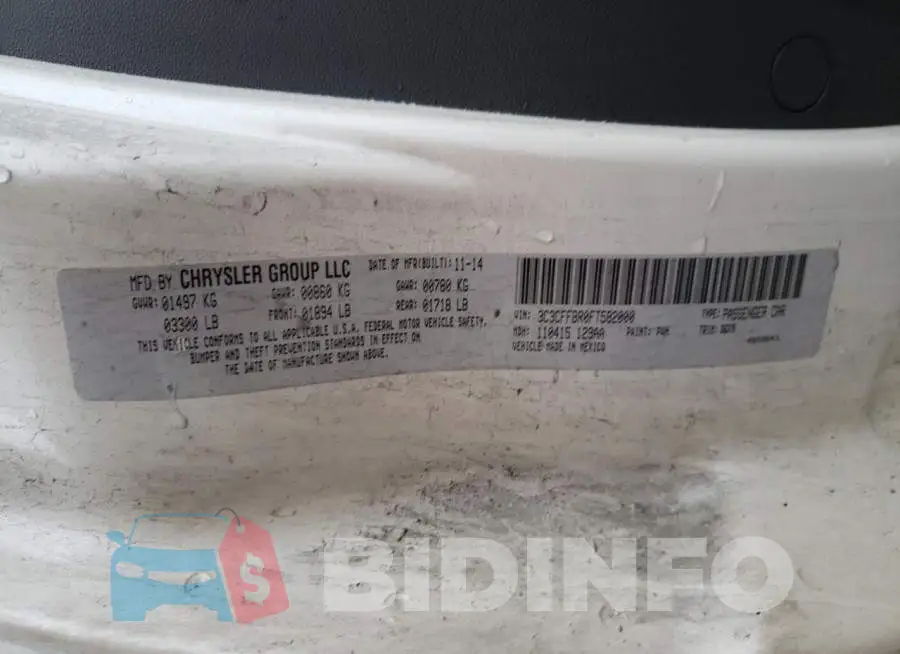 3C3CFFBR0FT582000 Photo# 14