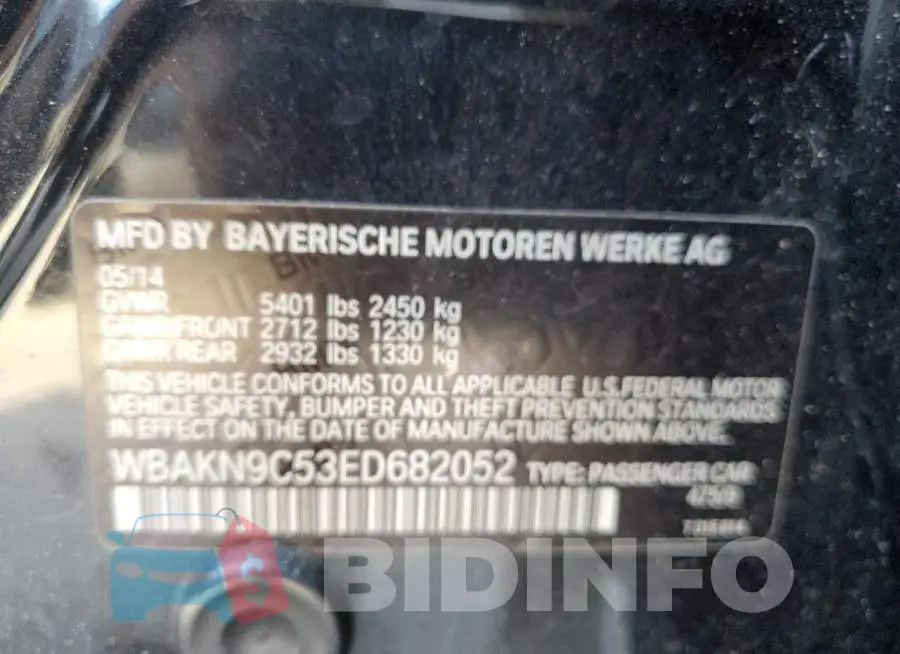 WBAKN9C53ED682052 Photo# 13
