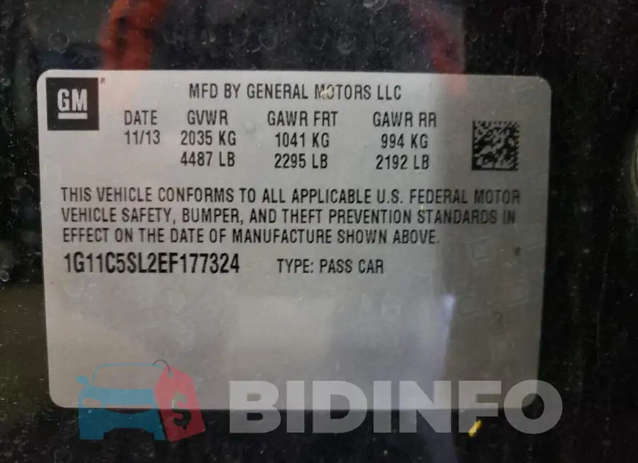 1G11C5SL2EF177324 Photo# 12