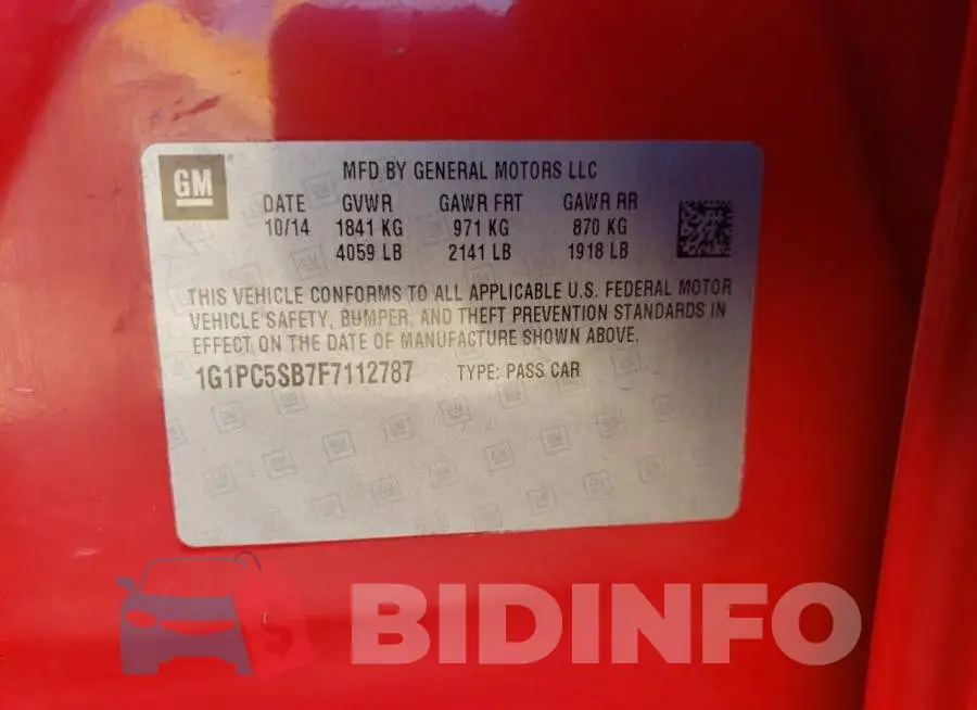 1G1PC5SB7F7112787 Photo# 12