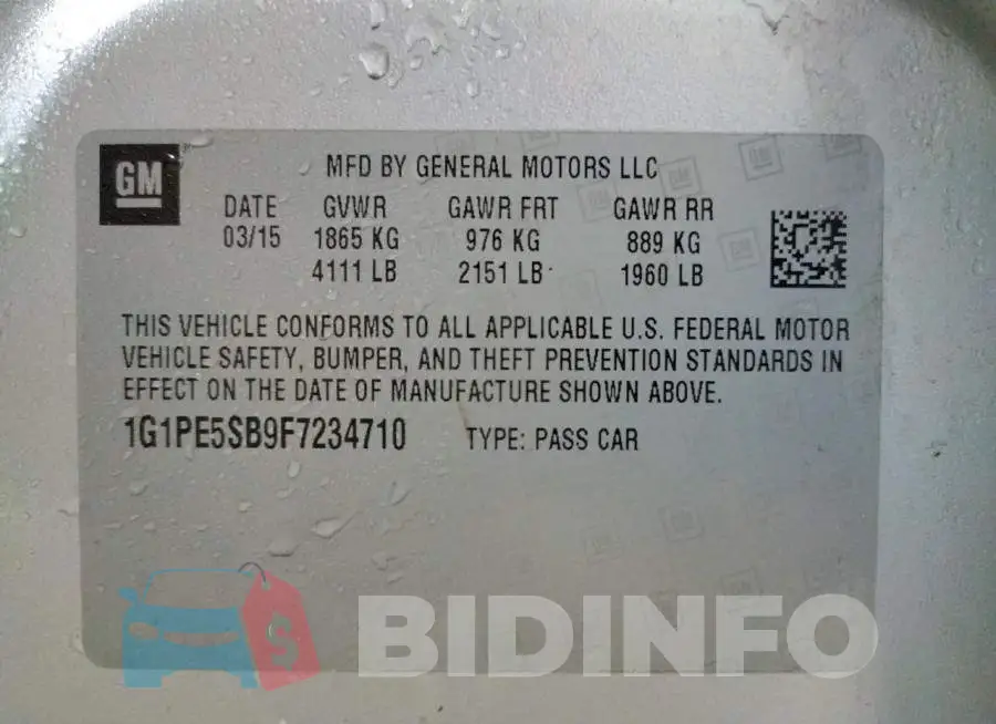 1G1PE5SB9F7234710 Photo# 12