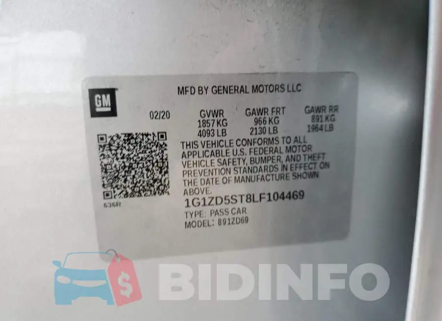 1G1ZD5ST8LF104469 Photo# 12