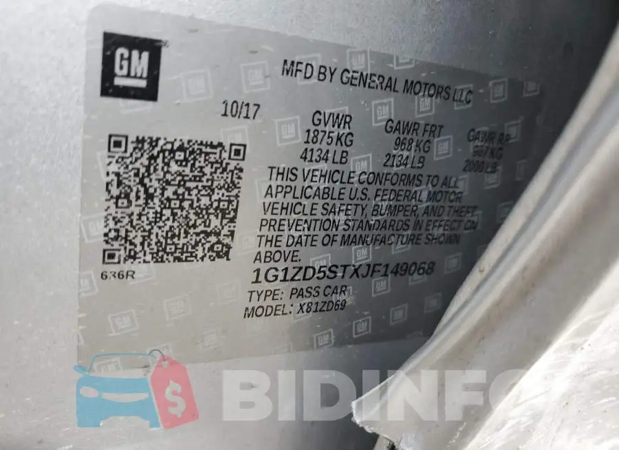 1G1ZD5STXJF149068 Photo# 13