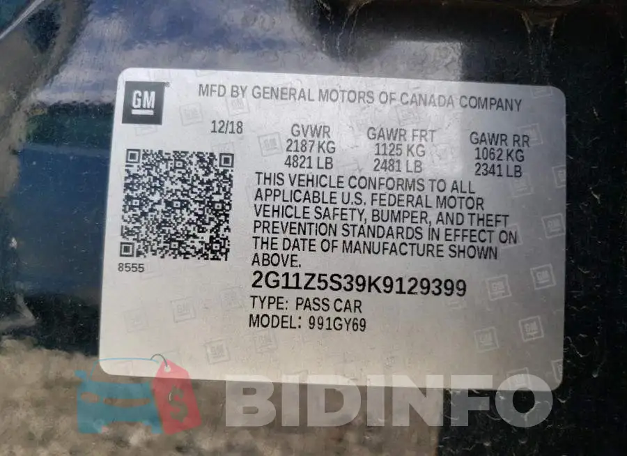 2G11Z5S39K9129399 Photo# 12