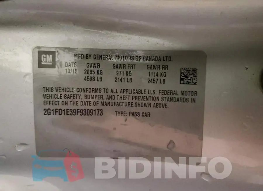 2G1FD1E39F9309173 Photo# 12