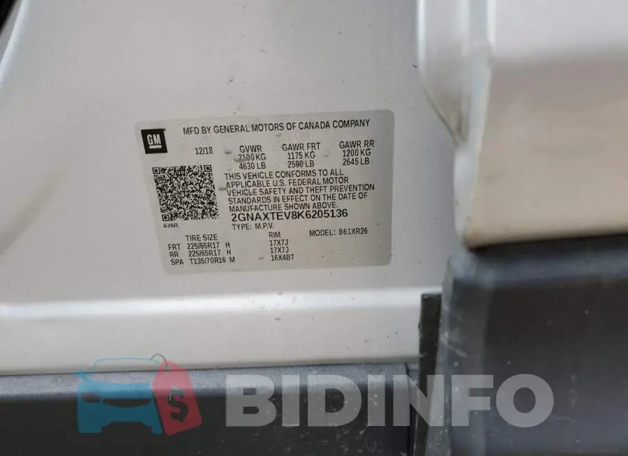 2GNAXTEV8K6205136 Photo# 12