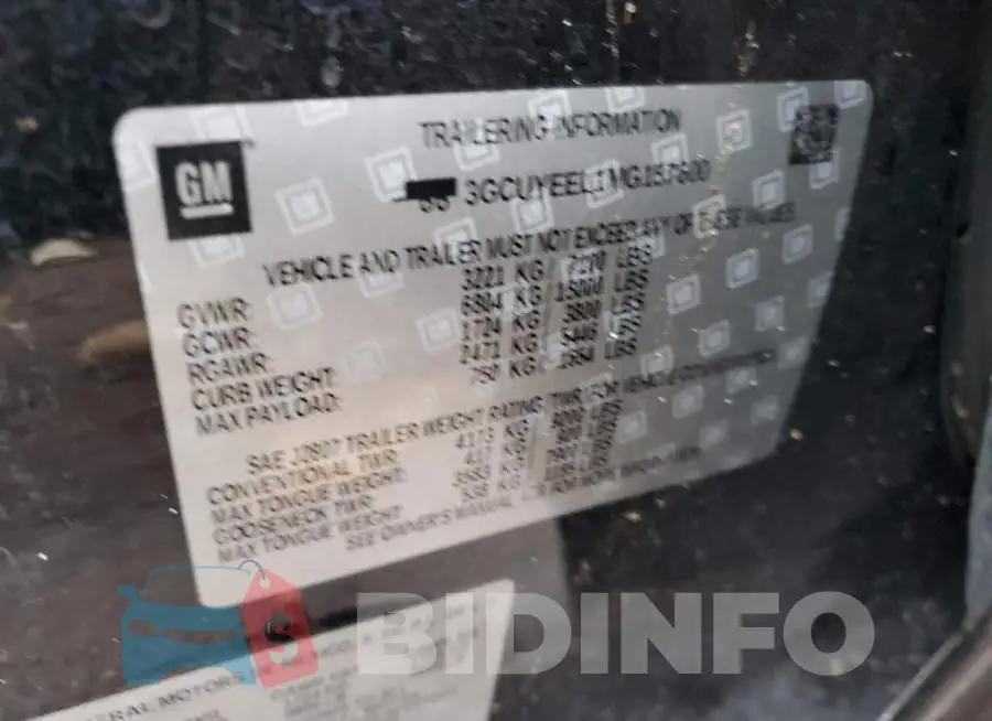 3GCUYEEL1MG157600 Photo# 12