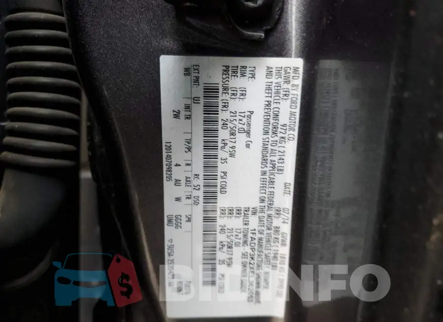 1FADP3K2XEL362653 Photo# 13