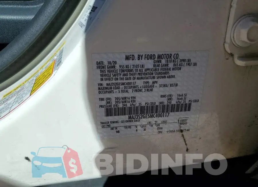 MAJ3S2GE5MC400117 Photo# 12