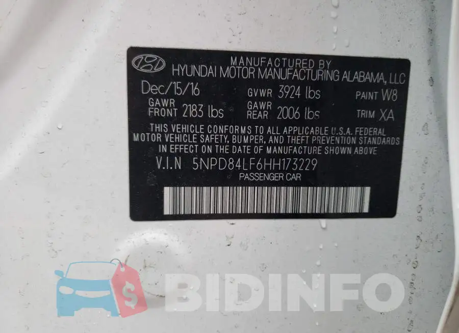 5NPD84LF6HH173229 Photo# 12