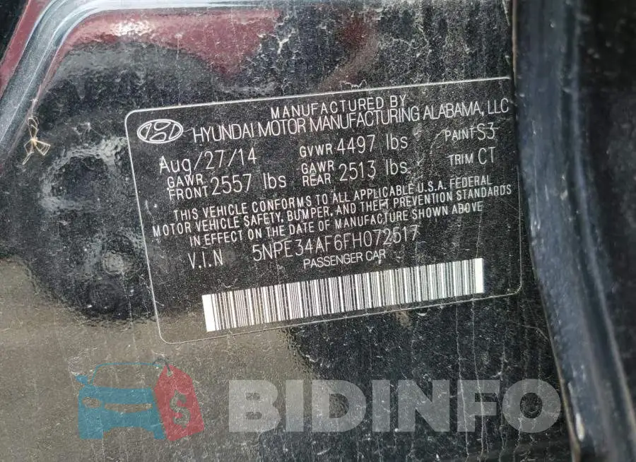 5NPE34AF6FH072517 Photo# 12