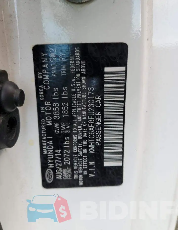 KMHTC6AE8FU230173 Photo# 12