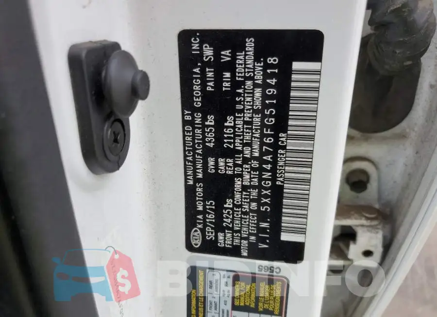 5XXGN4A76FG519418 Photo# 12