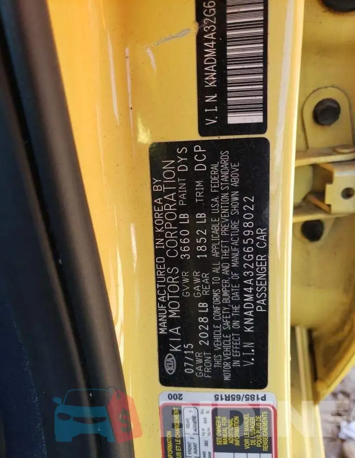 KNADM4A32G6598022 Photo# 12