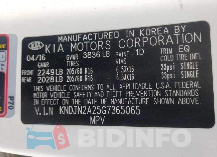 KNDJN2A25G7365065 Photo# 12