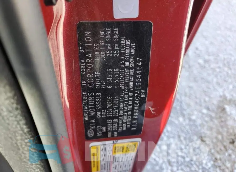KNDMG4C74E6544647 Photo# 14