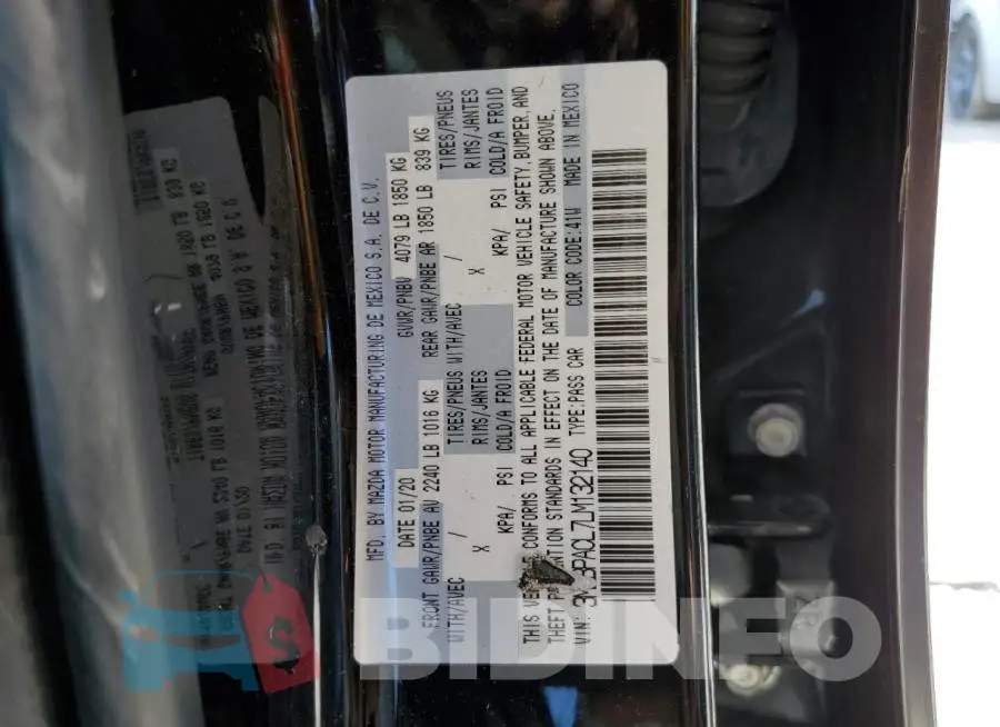 3MZBPACL7LM132140 Photo# 12