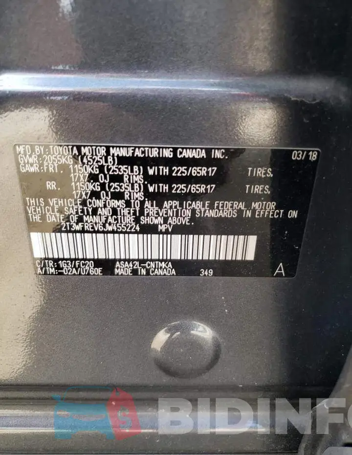 2T3WFREV6JW455224 Photo# 13