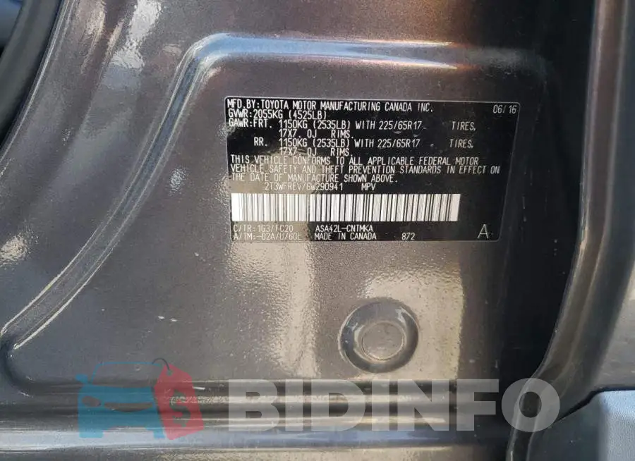 2T3WFREV7GW290941 Photo# 13