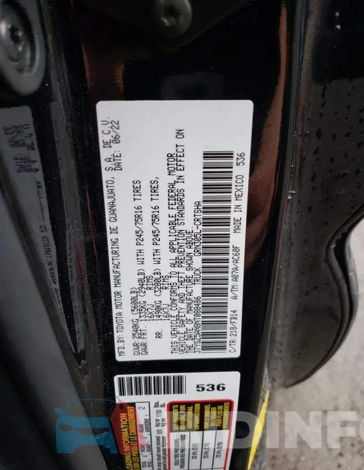3TYSZ5AN8NT088486 Photo# 12