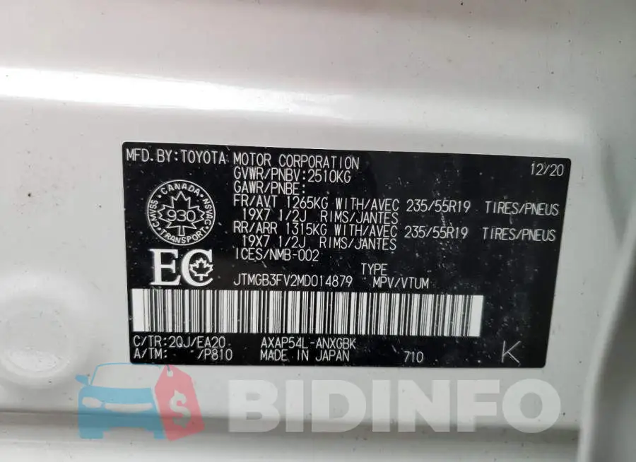 JTMGB3FV2MD014879 Photo# 14