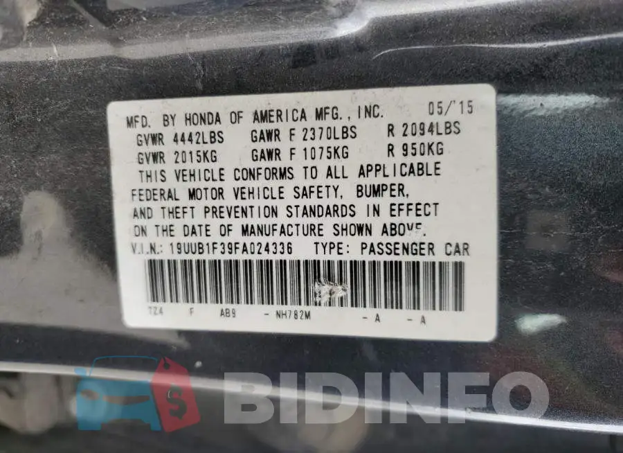 19UUB1F39FA024336 Photo# 12