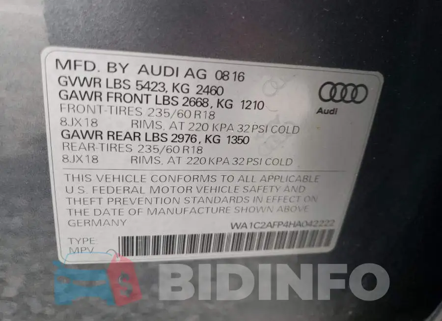 WA1C2AFP4HA042222 Photo# 13