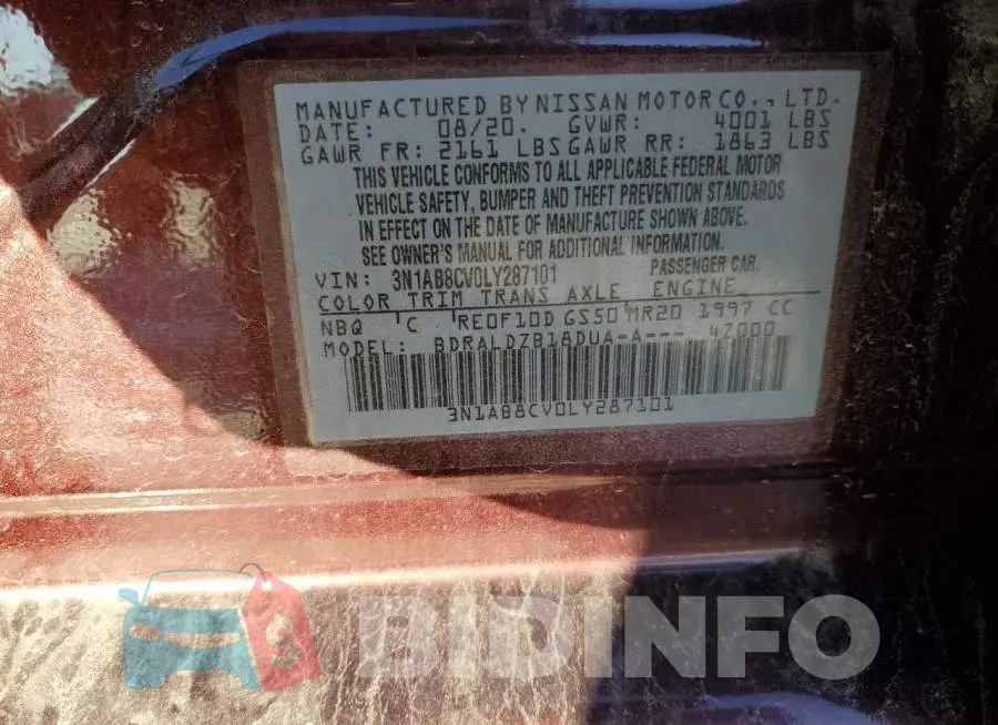 3N1AB8CV0LY287101 Photo# 12