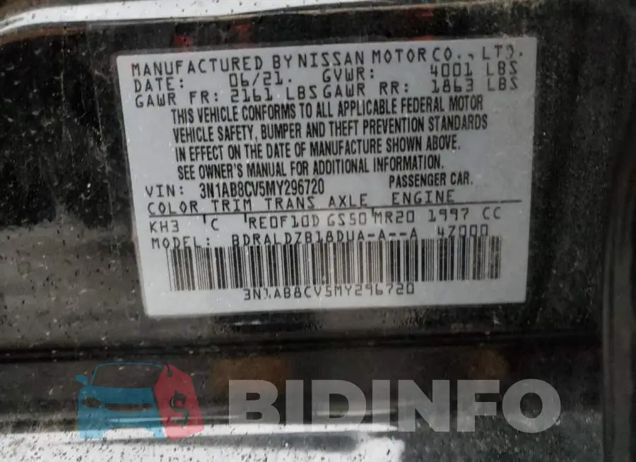 3N1AB8CV5MY296720 Photo# 13