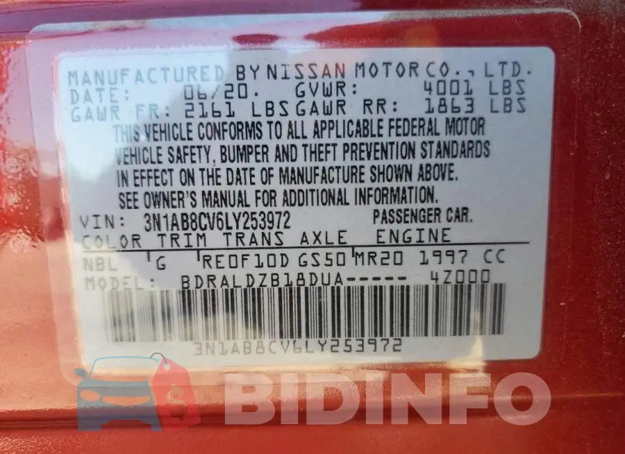3N1AB8CV6LY253972 Photo# 12