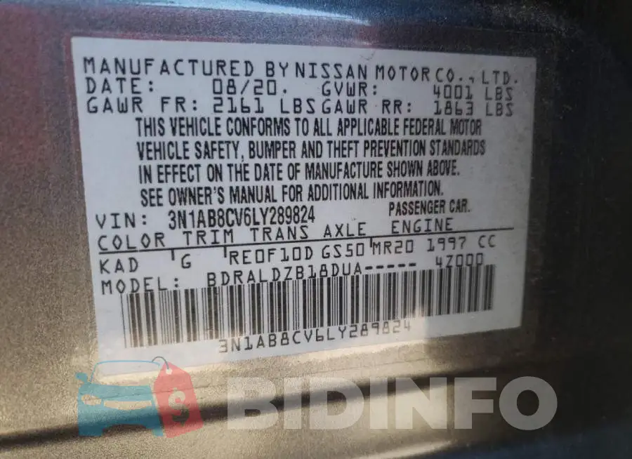 3N1AB8CV6LY289824 Photo# 12